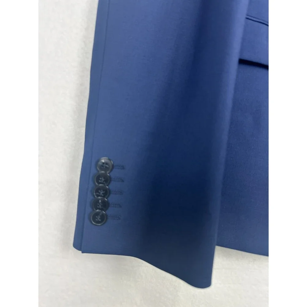 Hugo Boss Suit Jacket Size 44R Medium Blue Modern Fit Wool Blend Karl-Tom244X